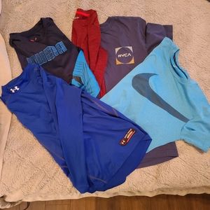 5 Boy Youth Large Shirts w/ Nike, Puma & UA